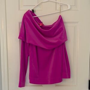 Lilly Pulitzer Off-Shoulder Fuchsia Women's Sweater
